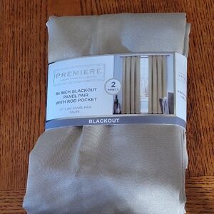 Premier Taupe Blackout Panel Pair